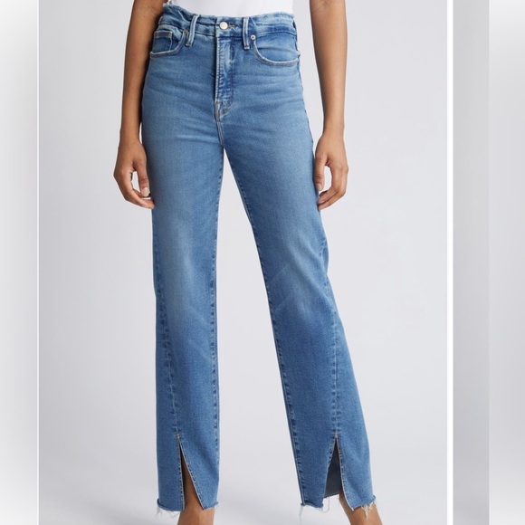 NWOT Good American Raw Hem Good Boy Jeans Size 8 - Picture 2 of 6